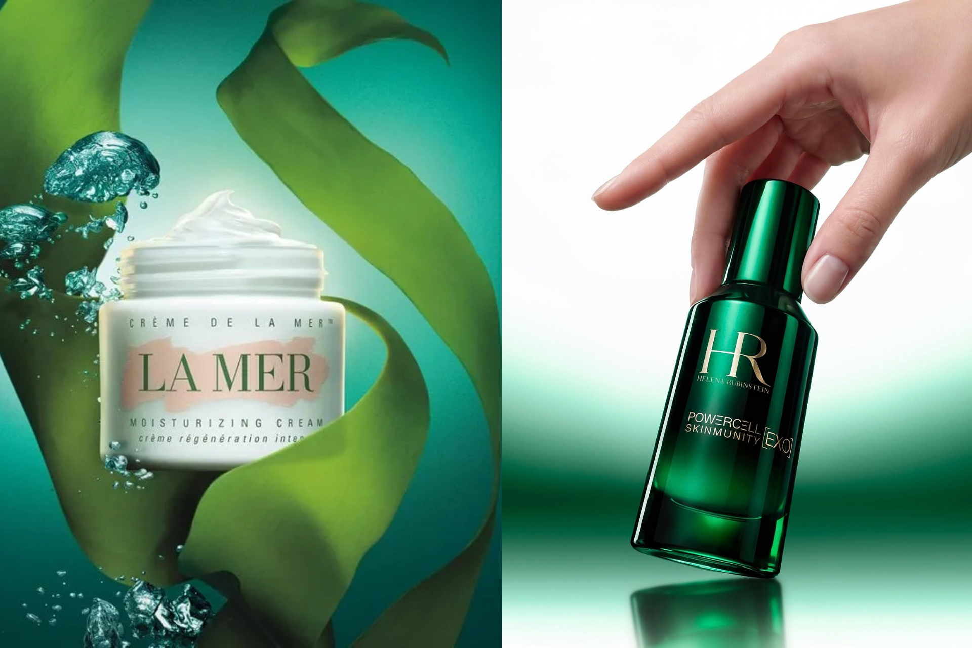 From left to right: La Mer, Halena Rubinstein